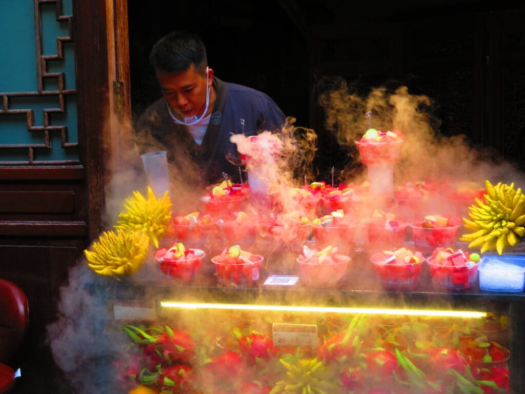 Market in Chengdu, China, 2019