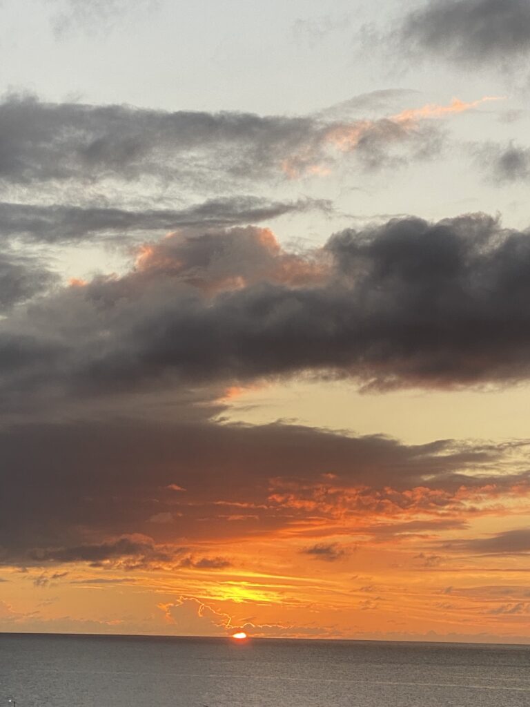 Sunset from our balcony