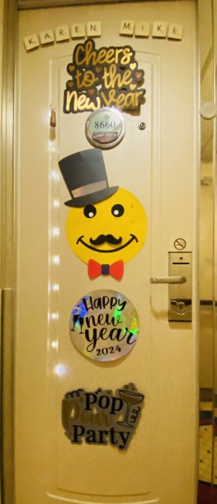 New Year’s Eve Door Art